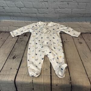 Kissy Kissy Hanukkah Organic Cotton Baby Footie